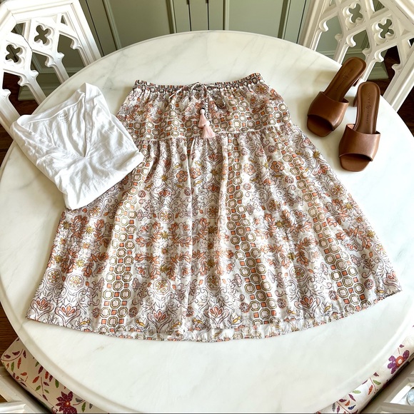 Tory Burch Adrian Silk Blend Skirt Sz 2 - Picture 5 of 13